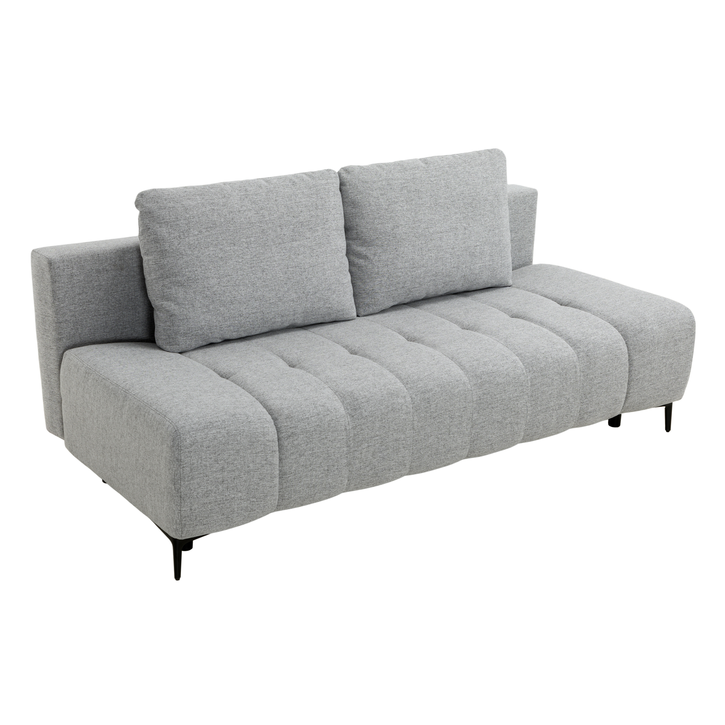 CALIENTE - B012855_CALIENTE_NEVE_SOURIS_3Q (2) CALIENTE Canapé droit convertible – Taille S