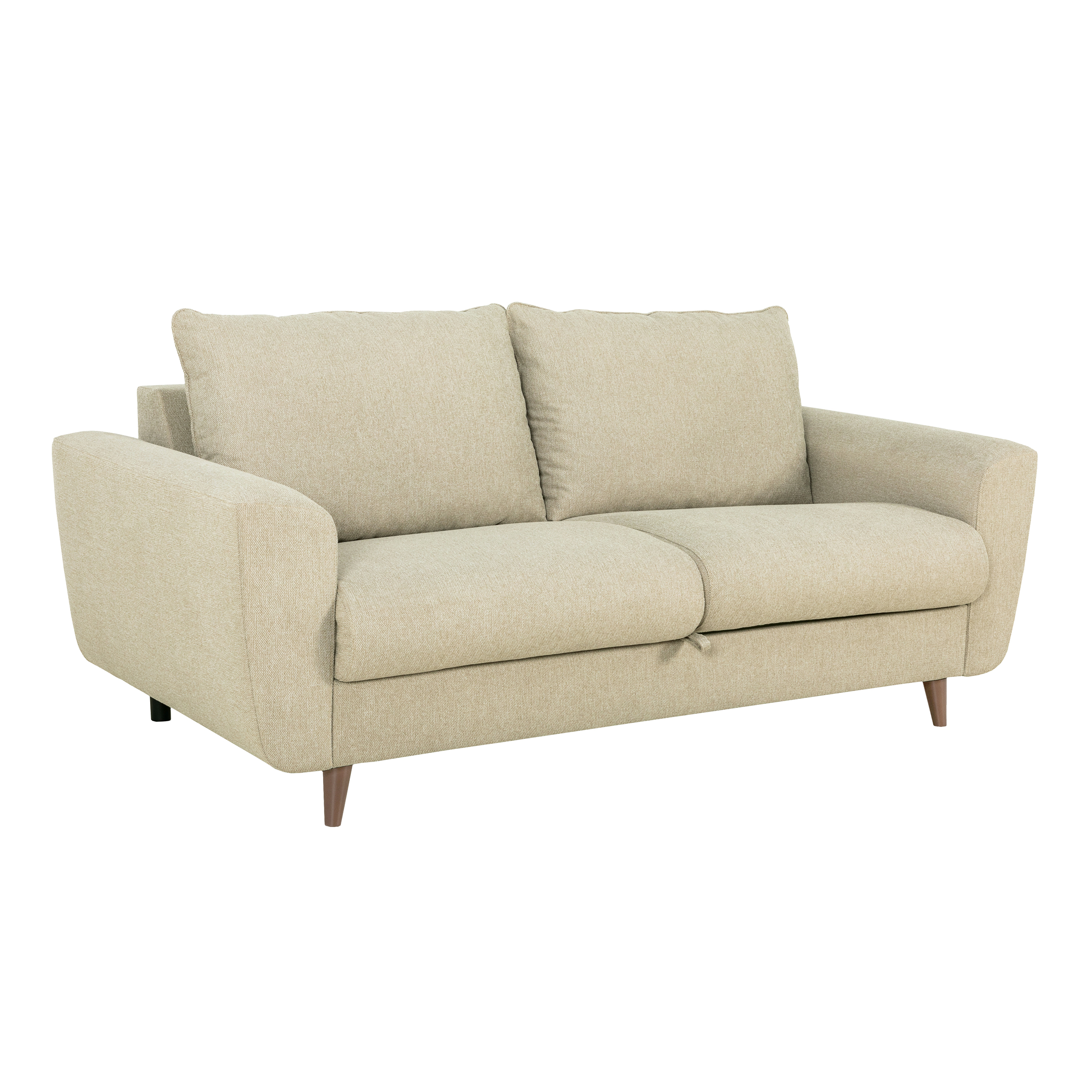 A133141_CASAPY_EDOUARD_LOFT_BEIGE_3Q EDOUARD Canapé lit convertible ouverture semi-rapide – Taille S